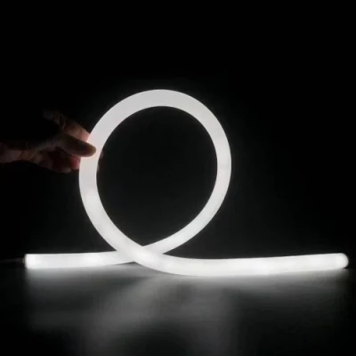 360 LED フレキシブルネオンストリップ 22/25/30/40 ミリメートルフレキシブルネオンストリップフレキシブルネオンチューブ 24V/12V/5V DC 360 度高輝度シリコンラウンド LED ネオンストリップライト